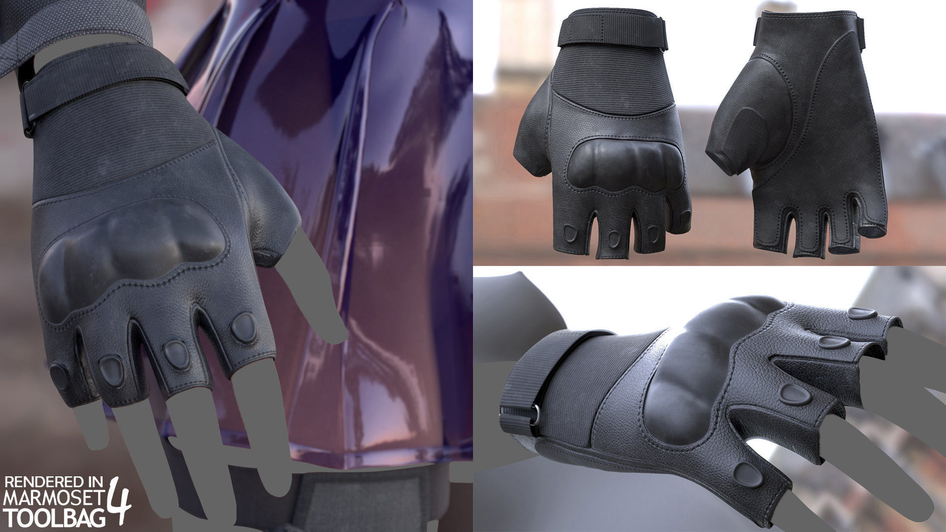 Cyberpunk Outfit  Low-poly 3D model_11