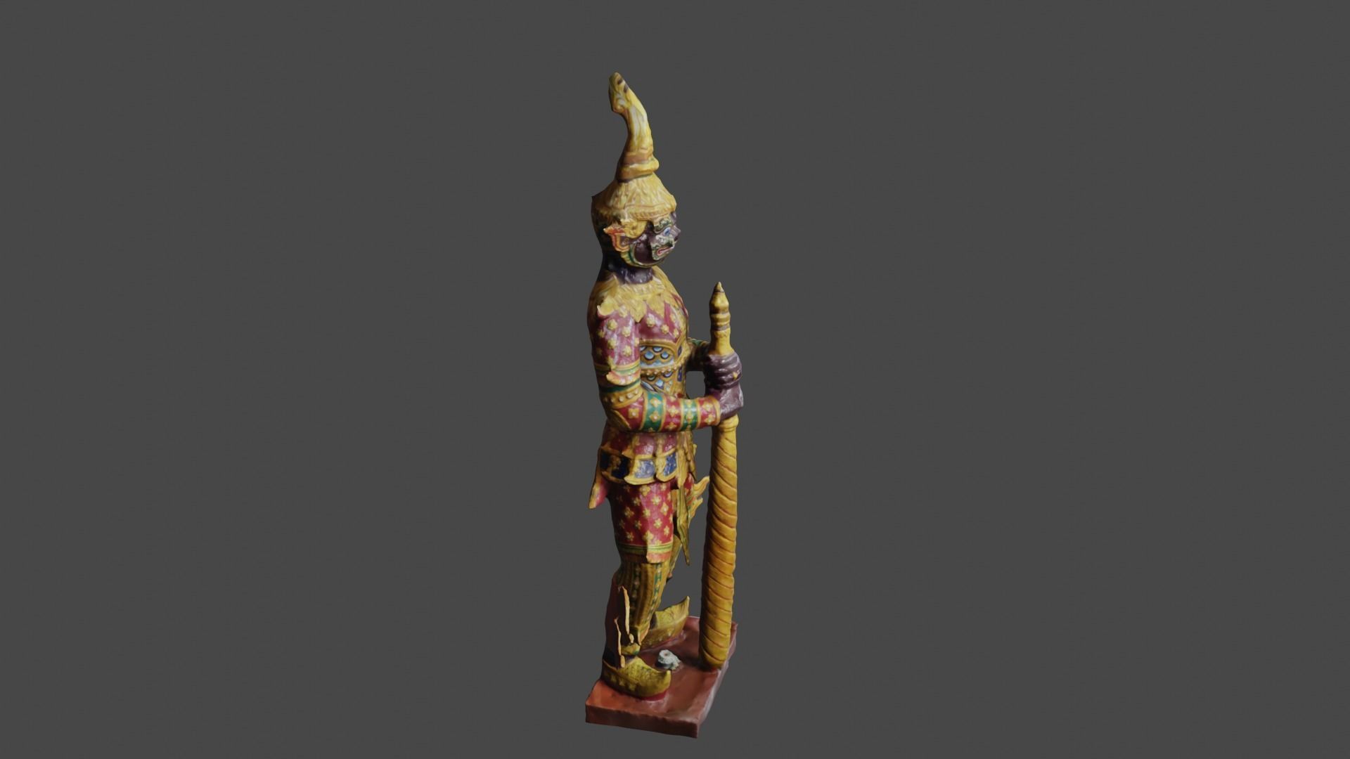 Giant guard I Low-poly 3D model_27