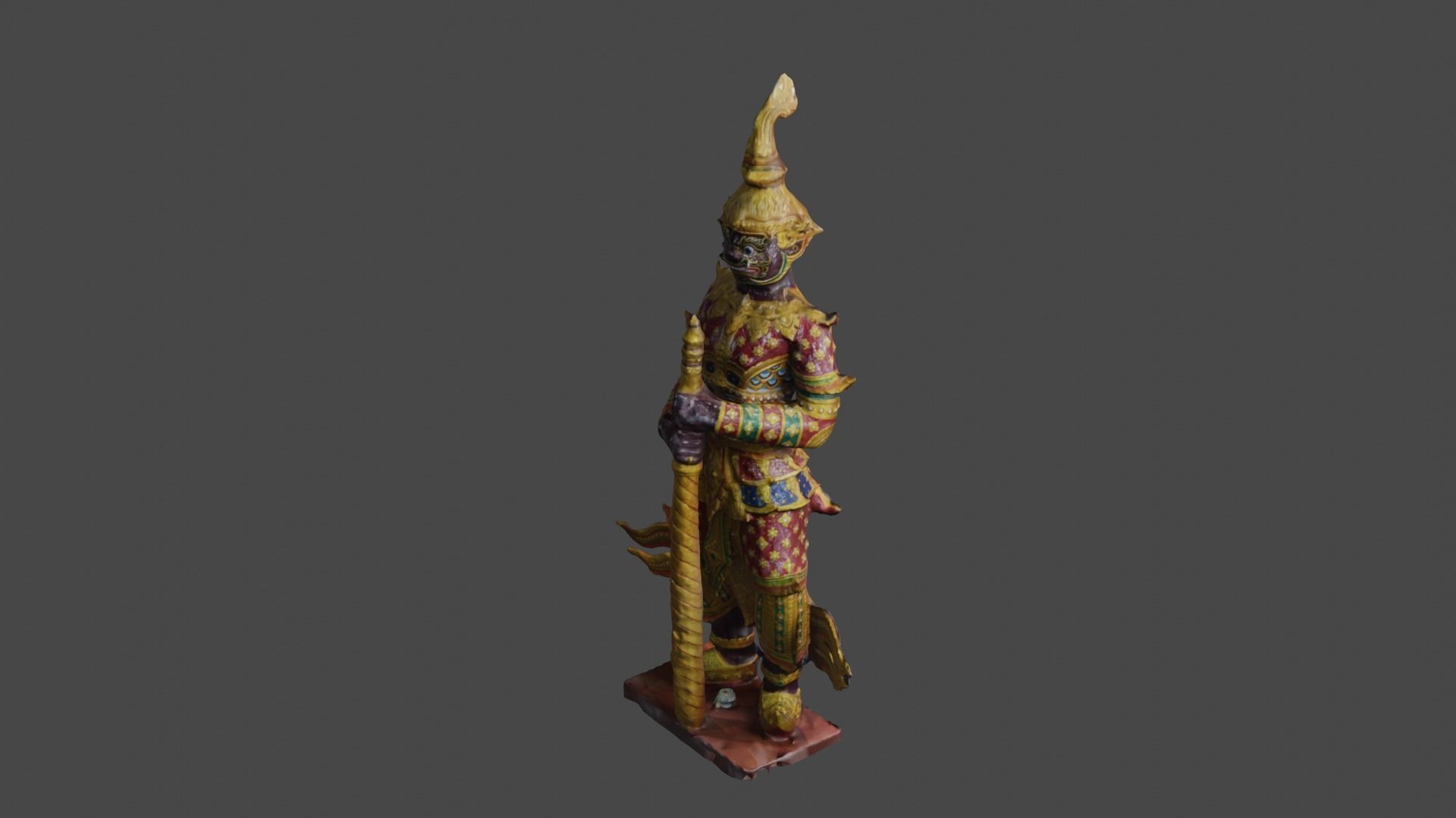 Giant guard I Low-poly 3D model_24