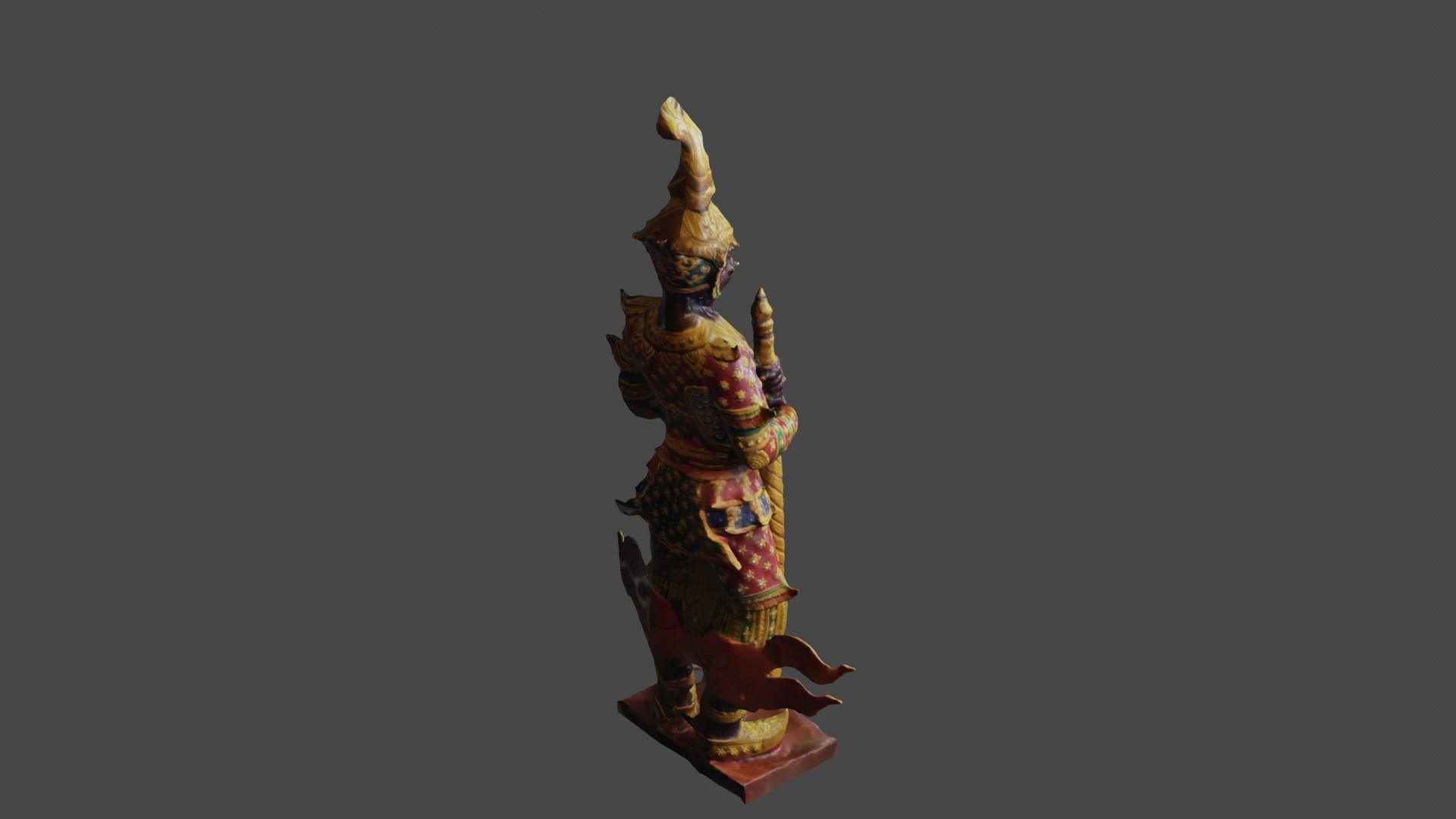 Giant guard I Low-poly 3D model_16