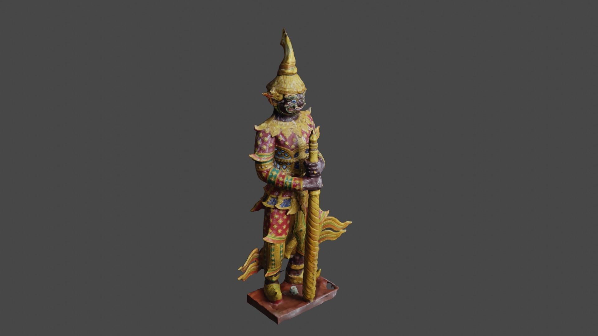 Giant guard I Low-poly 3D model_26