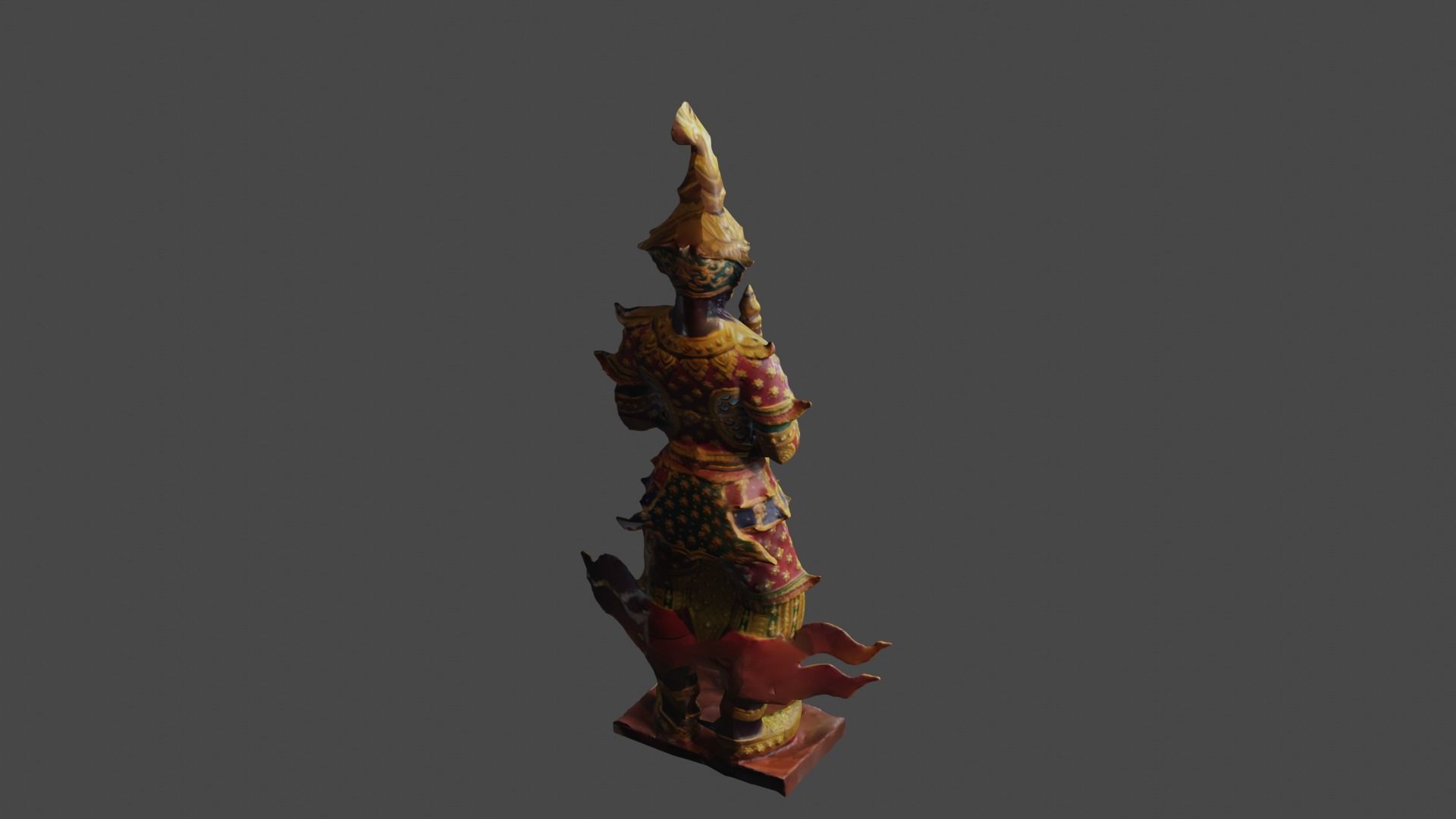 Giant guard I Low-poly 3D model_10