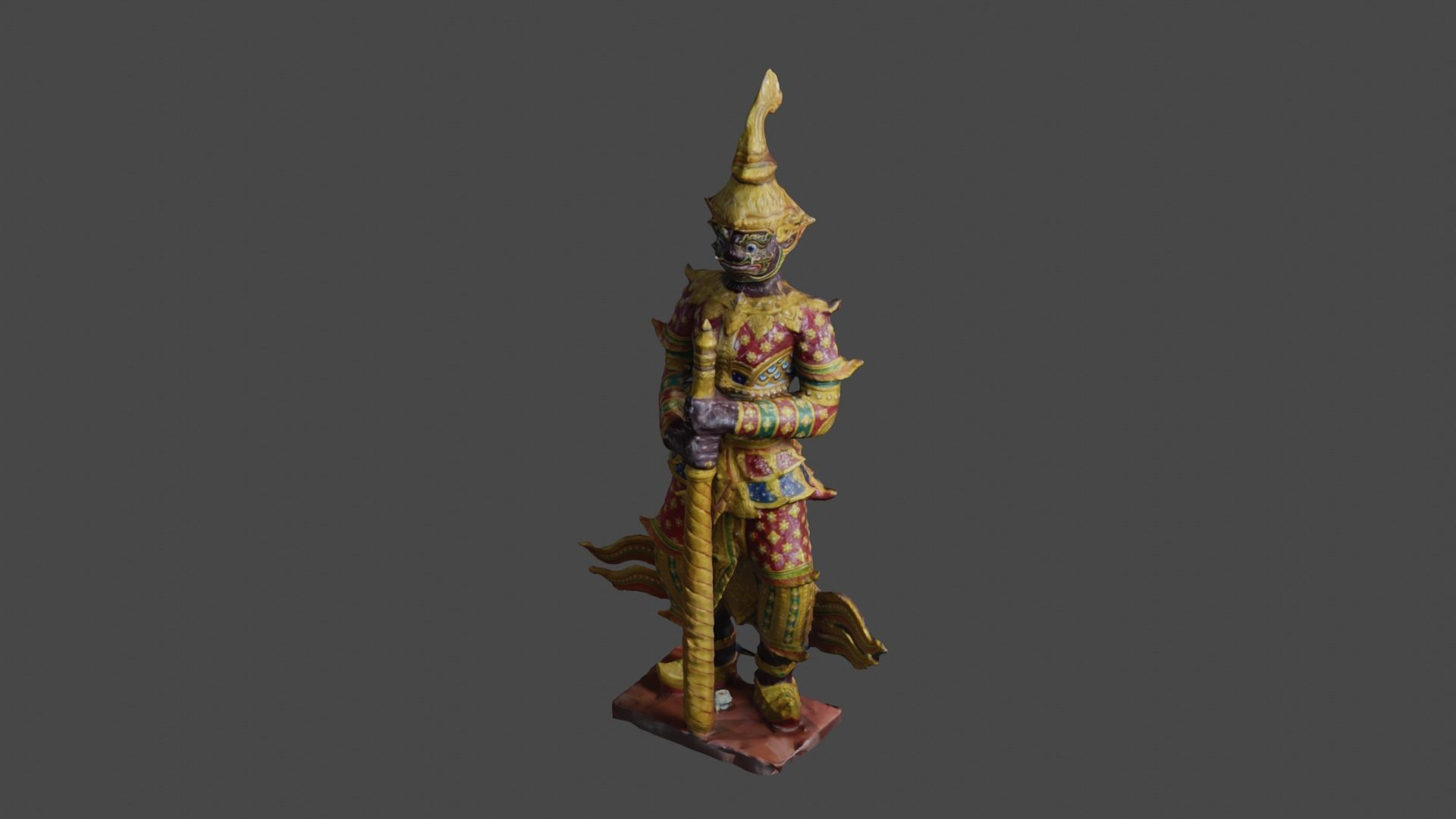Giant guard I Low-poly 3D model_23