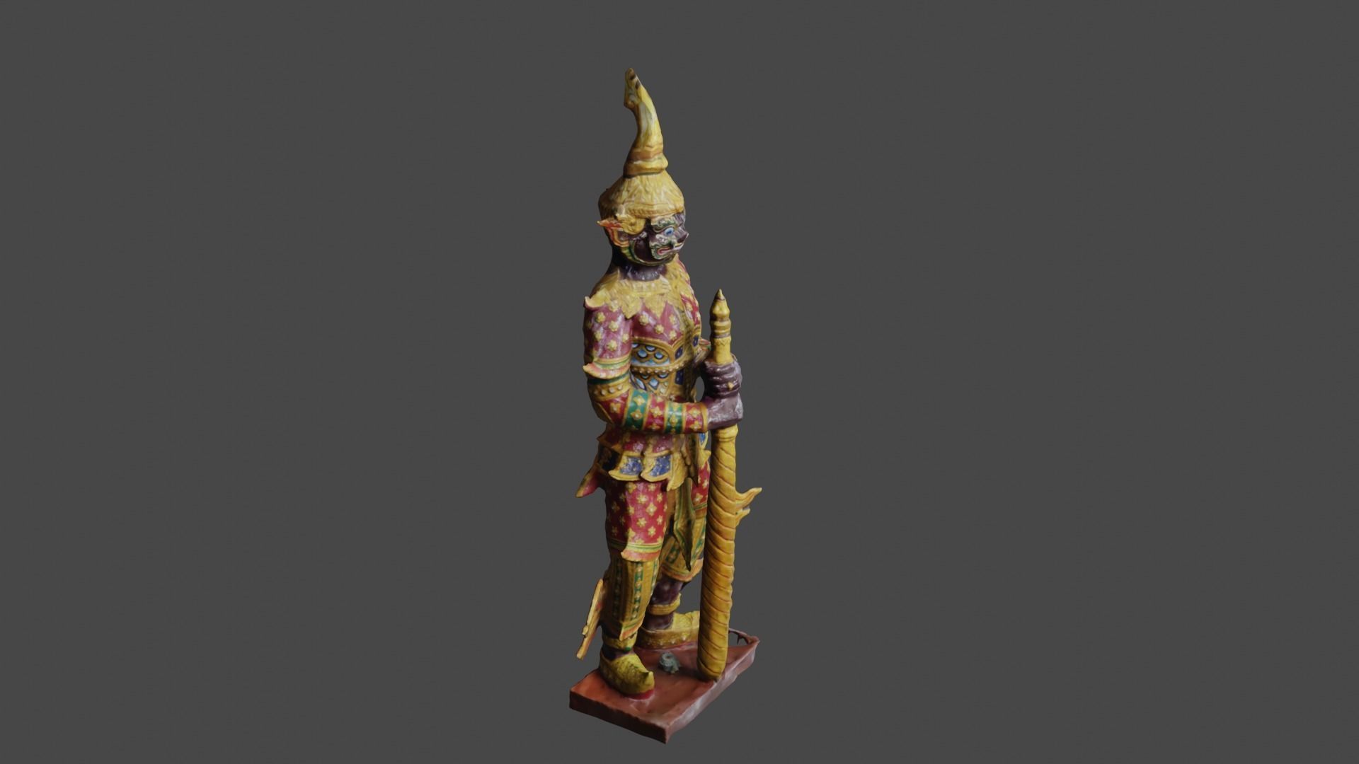 Giant guard I Low-poly 3D model_25