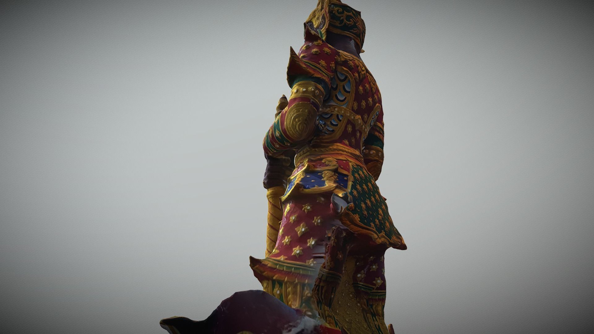 Giant guard I Low-poly 3D model_3