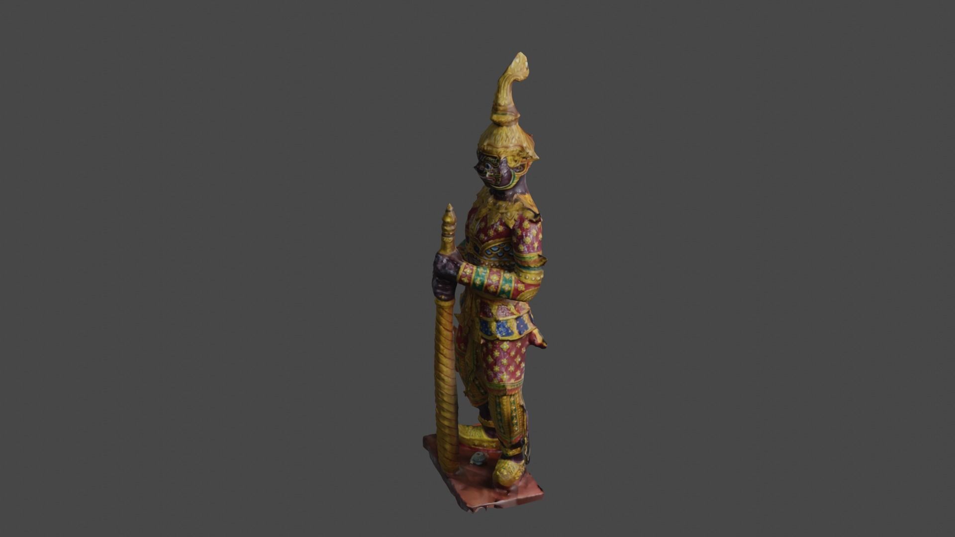 Giant guard I Low-poly 3D model_28