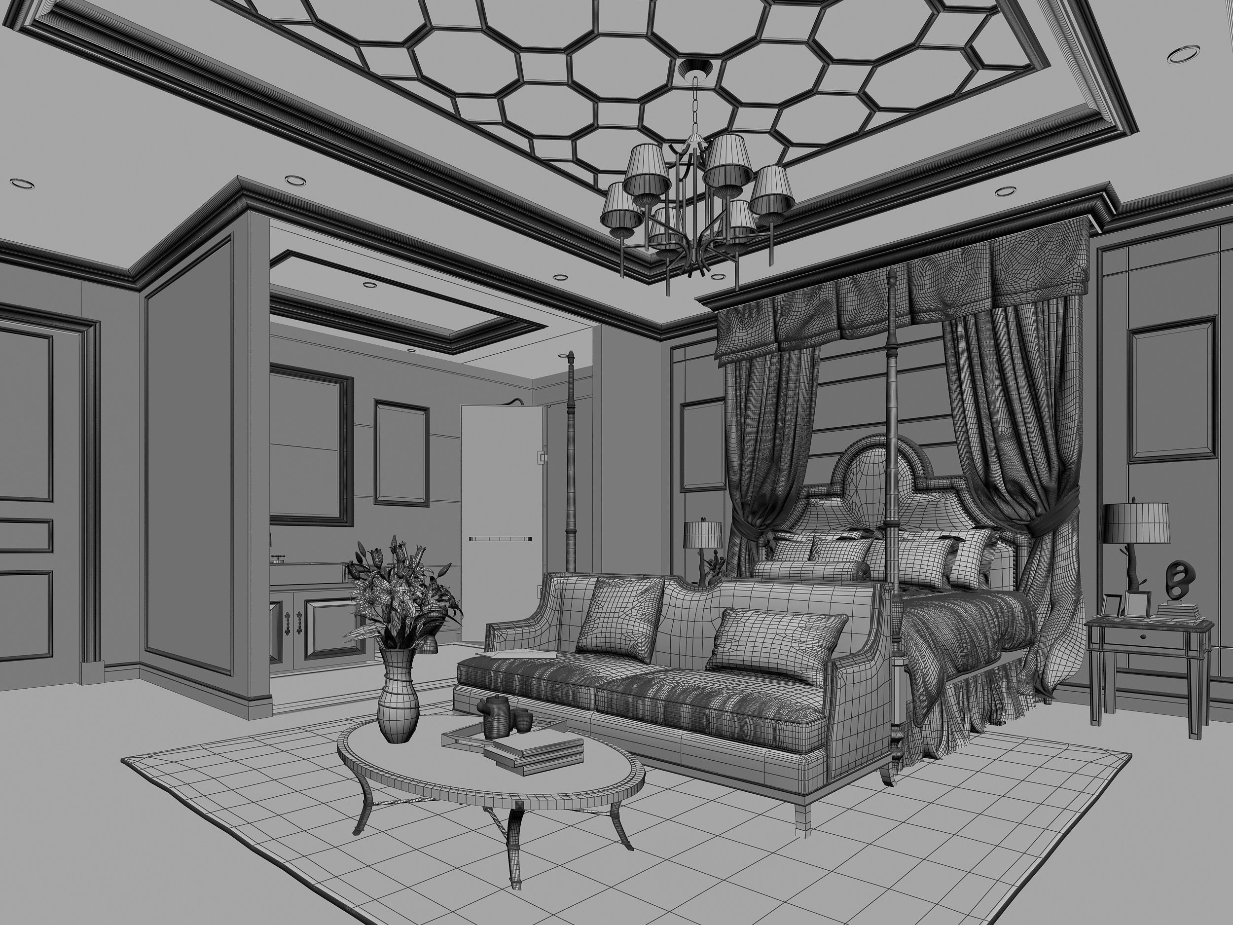  Bedroom 3D model_5