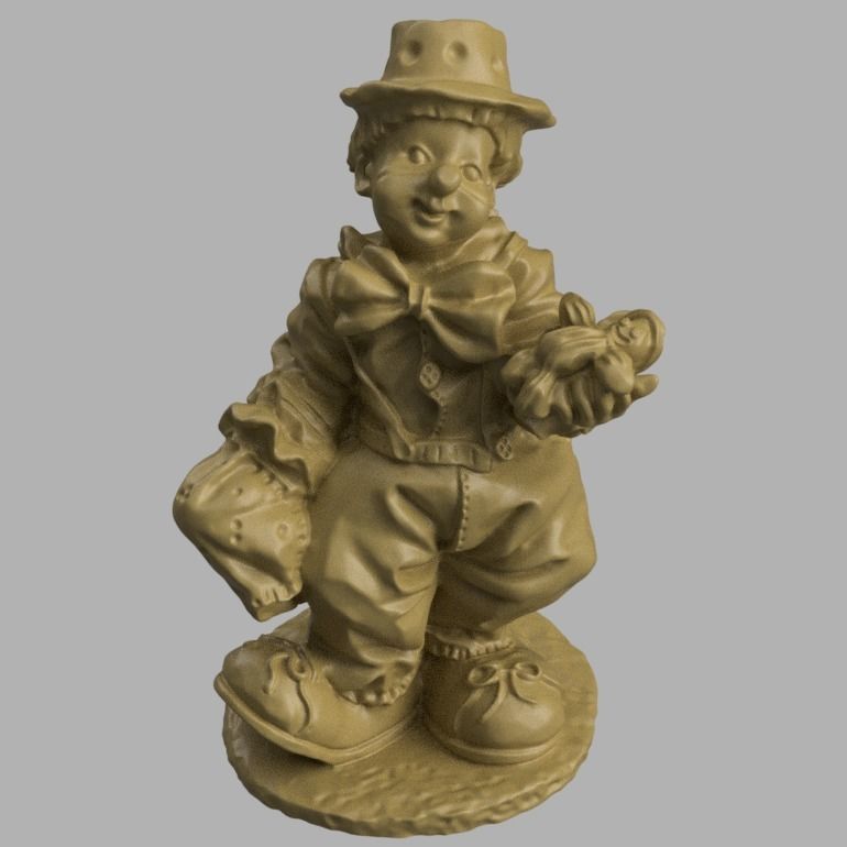 clown 3d print  3D print model_6