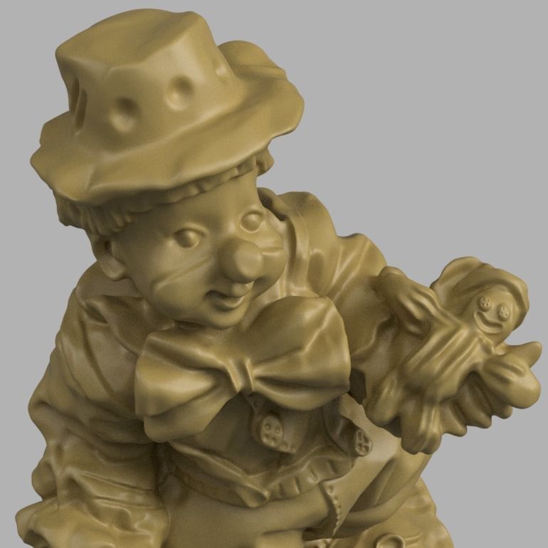 clown 3d print  3D print model_2