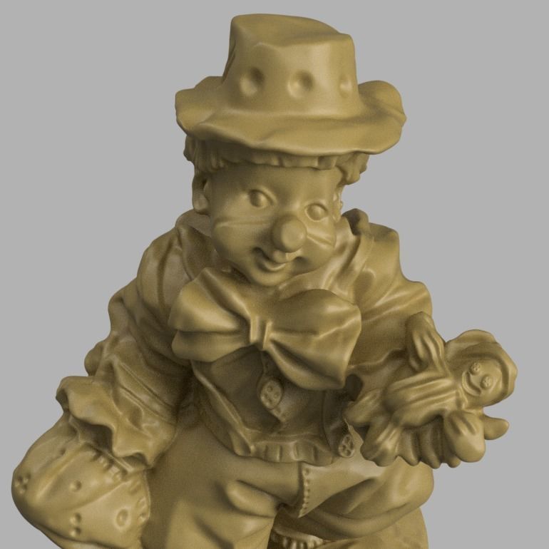 clown 3d print  3D print model_1
