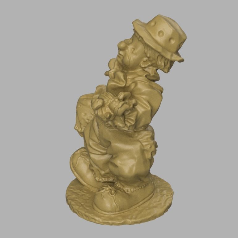 clown 3d print  3D print model_4