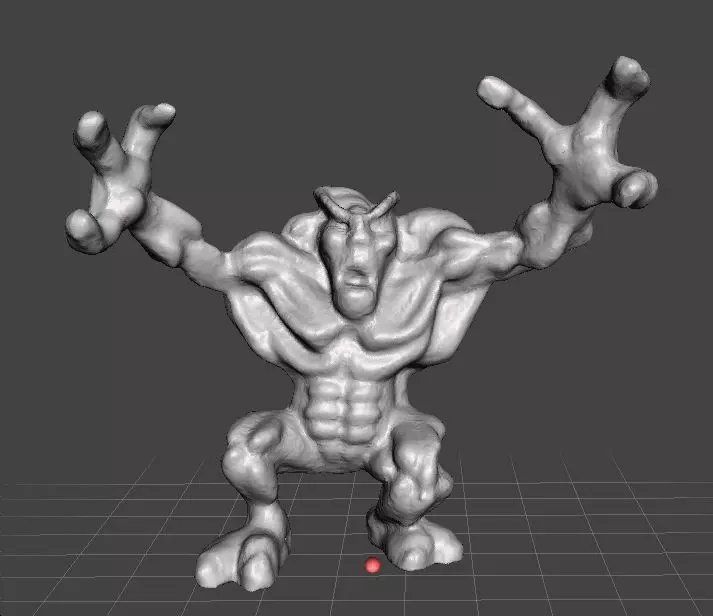 MIGHTYMAX ROCK MONSTER 1992 PVC PLASTIC FIGURE MINIATURE TOY 3D print model