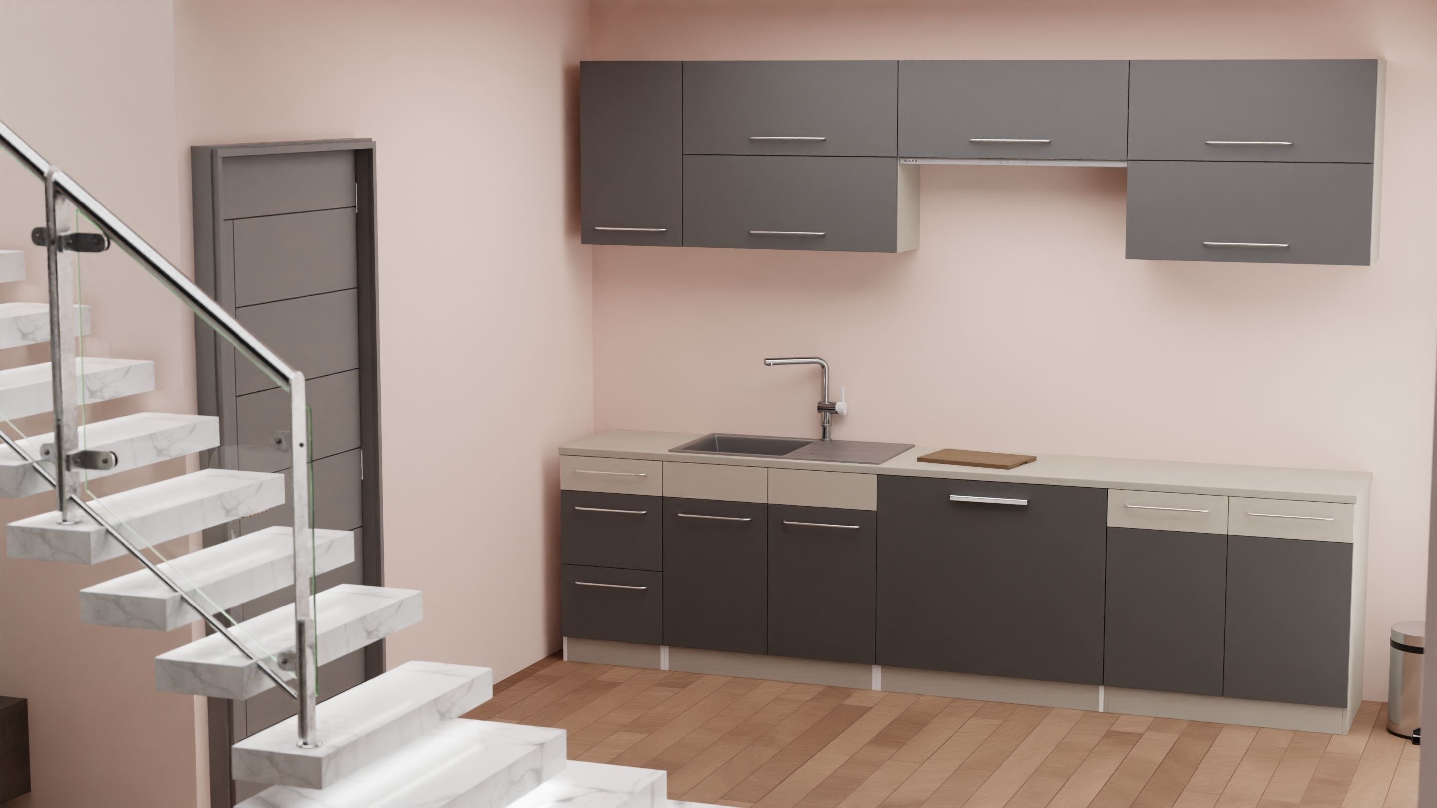 Doublefloor apartment interior 3D model_4