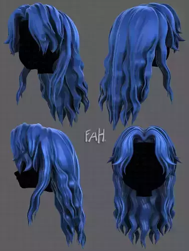 3D Hair style for girl V119