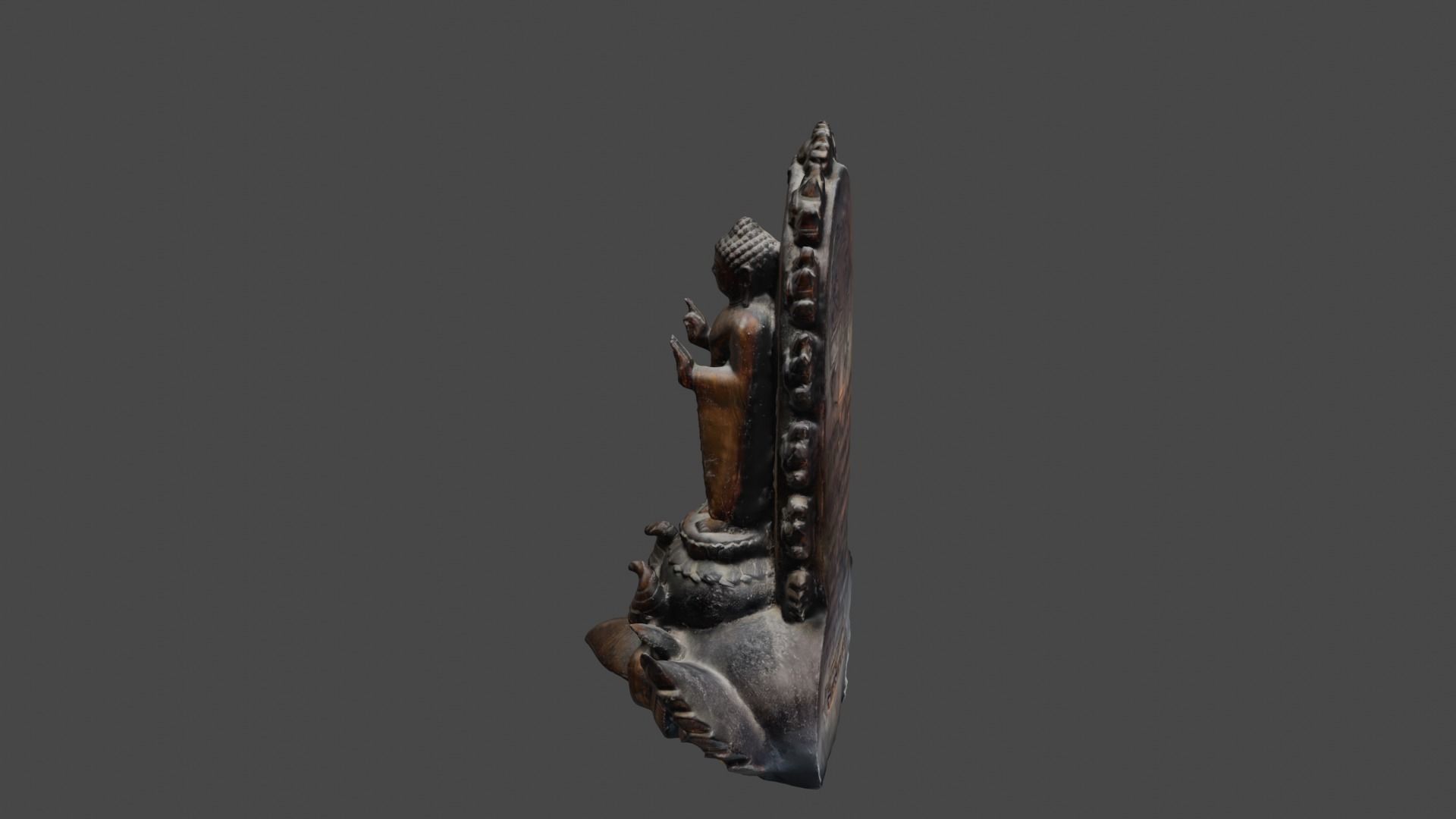 Buddha 8  Low-poly 3D model_25