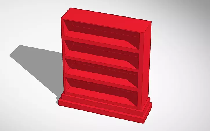 Bookshelf Free 3D print model_0