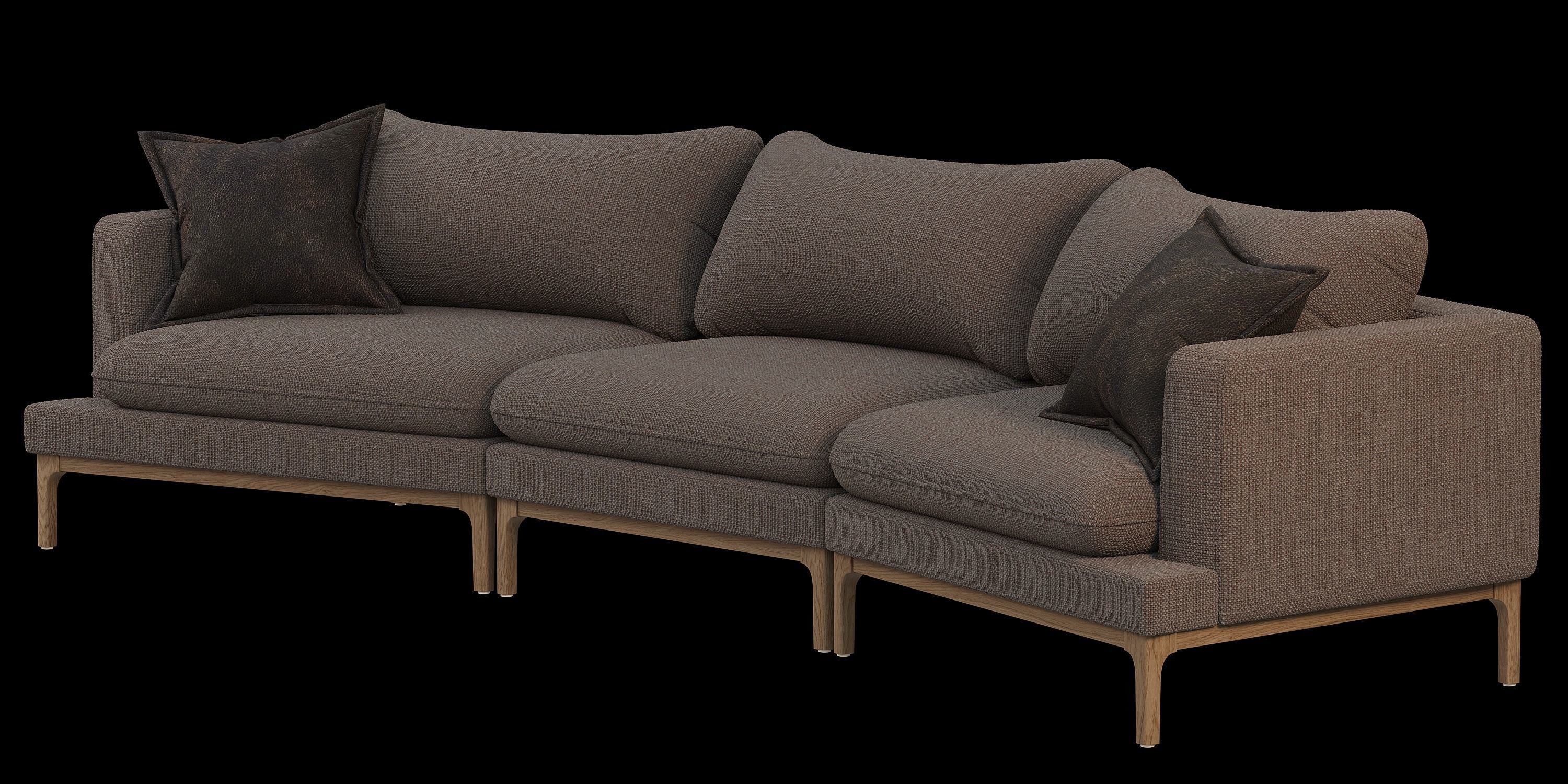 Corner Sofa 3D model_3