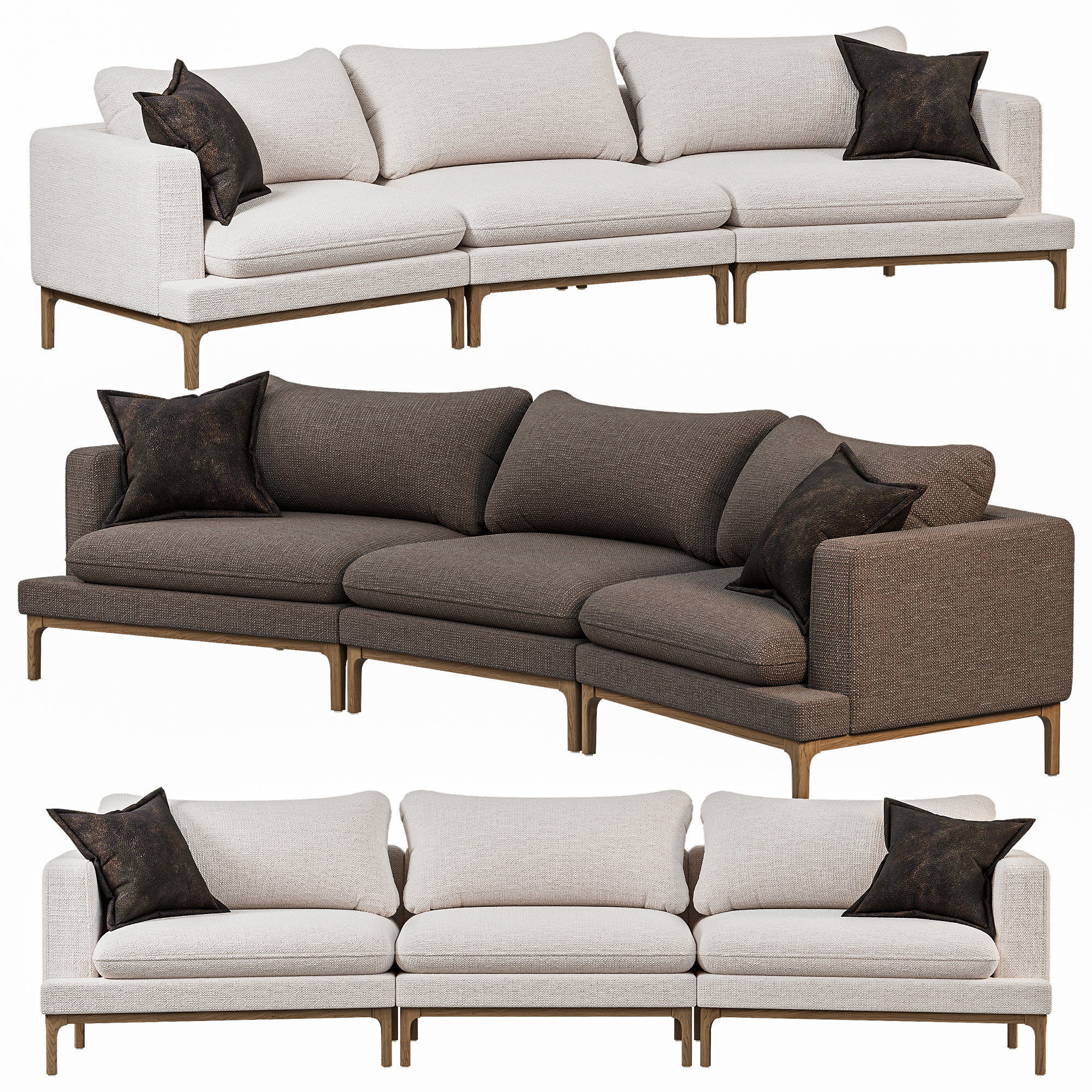 Corner Sofa 3D model_2