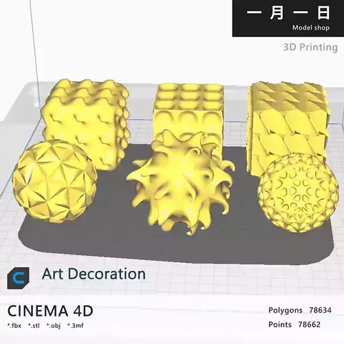 Art Decoration 3D Model Collection