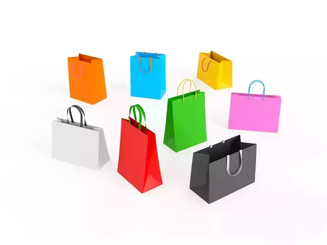 Pack012 Shopping Bag 3D model