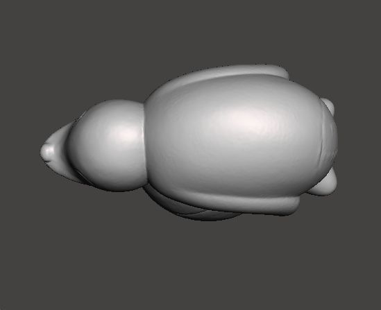 PINGU ROBBY THE SEAL WITH BALL PVC FIGURE MODEL TOY GASHAPON 3D print model_4