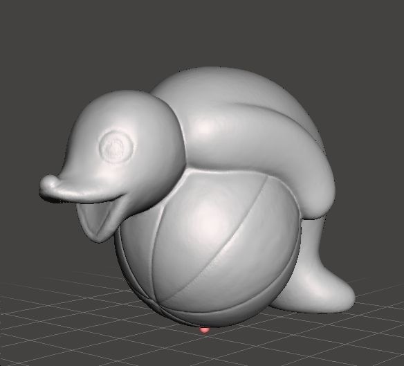 PINGU ROBBY THE SEAL WITH BALL PVC FIGURE MODEL TOY GASHAPON 3D print model_0