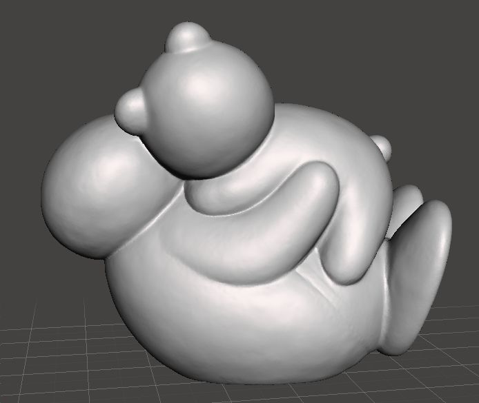 PINGU WITH TEDDY BEAR PVC FIGURE MODEL TOY GASHAPON 3D print model_2