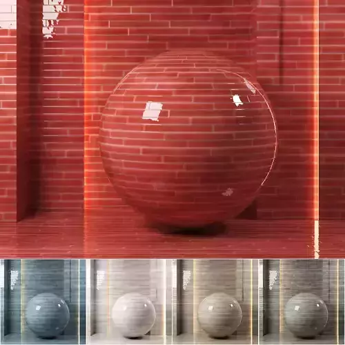 5 in 1 4k Carolina Polished Ceramic Tile -Seamless - pbr