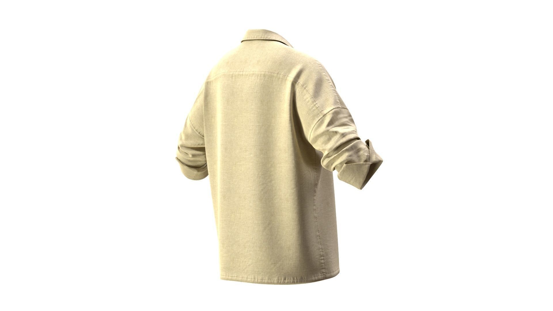 Shirt 9 Low-poly 3D model_7