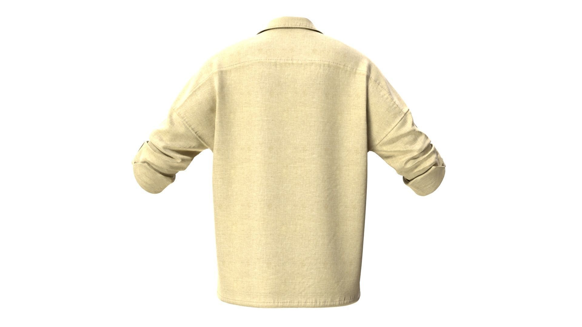 Shirt 9 Low-poly 3D model_6