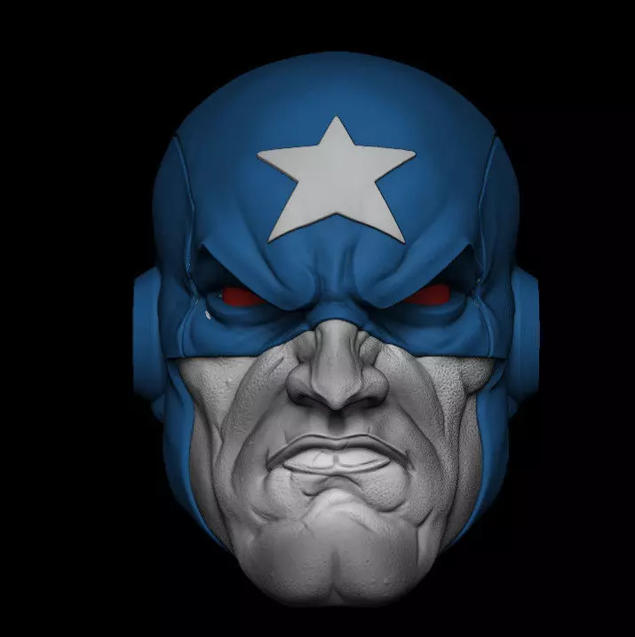 CAPTAIN PUNISHER AND SHIELD 3D model_0
