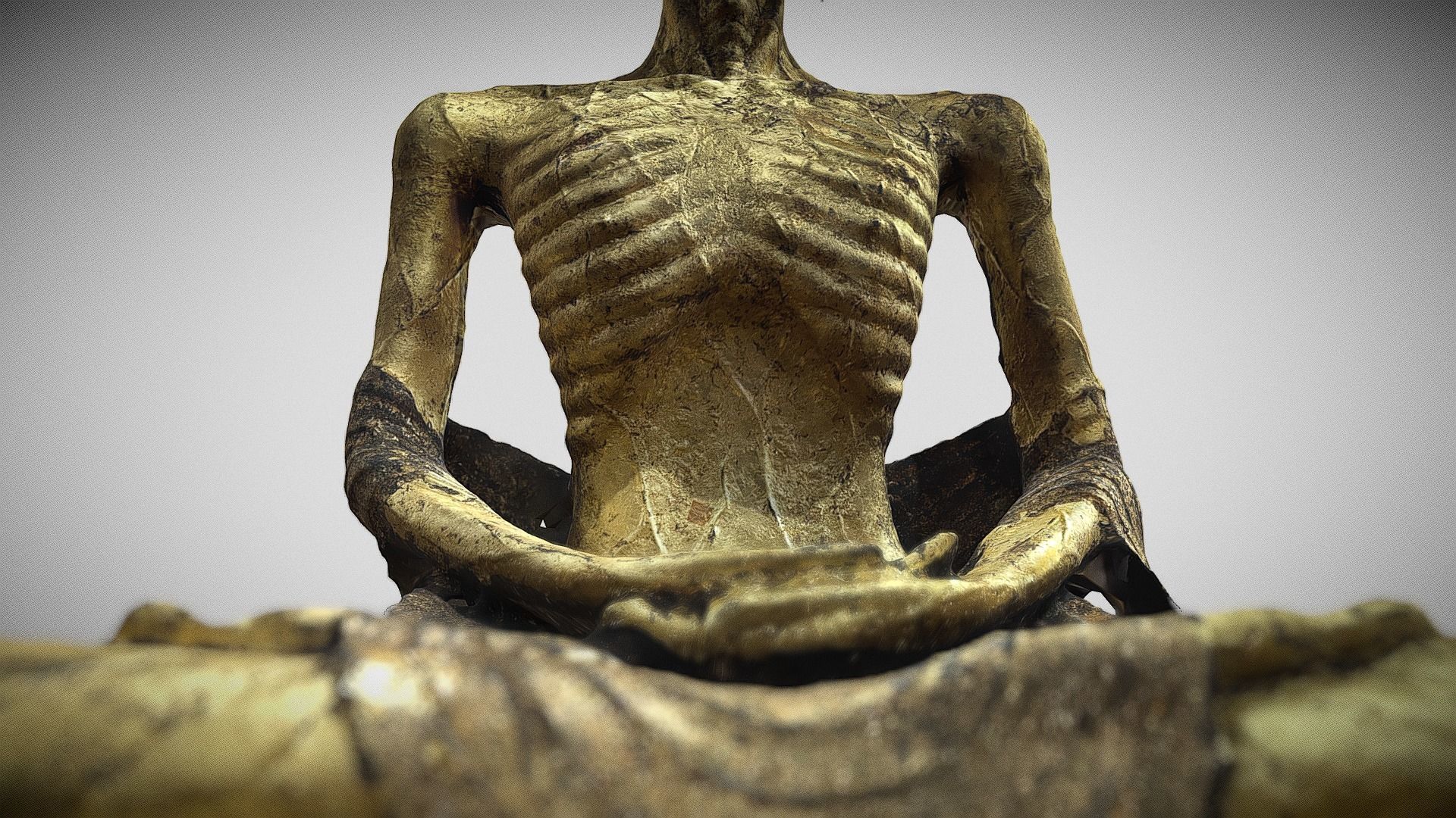 Buddha 18  Low-poly 3D model_11