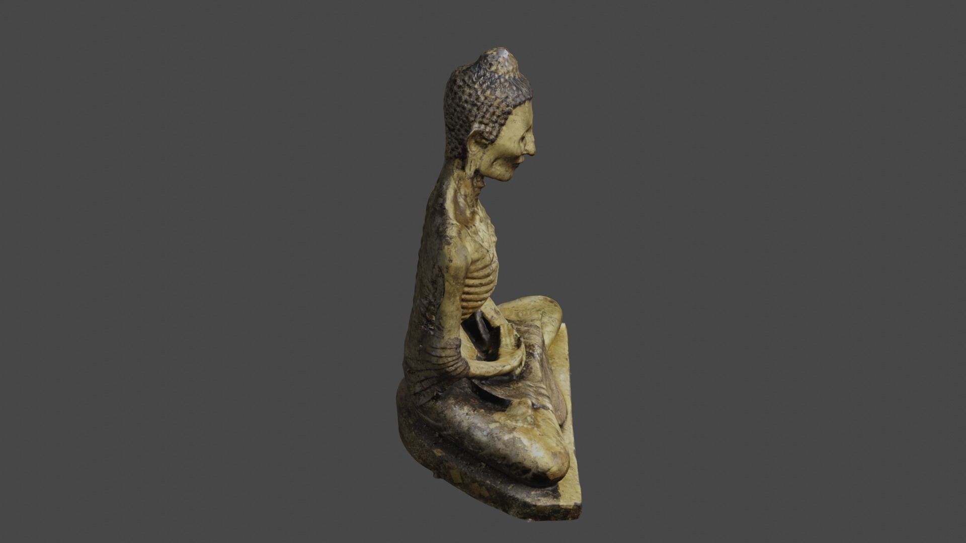 Buddha 18  Low-poly 3D model_23