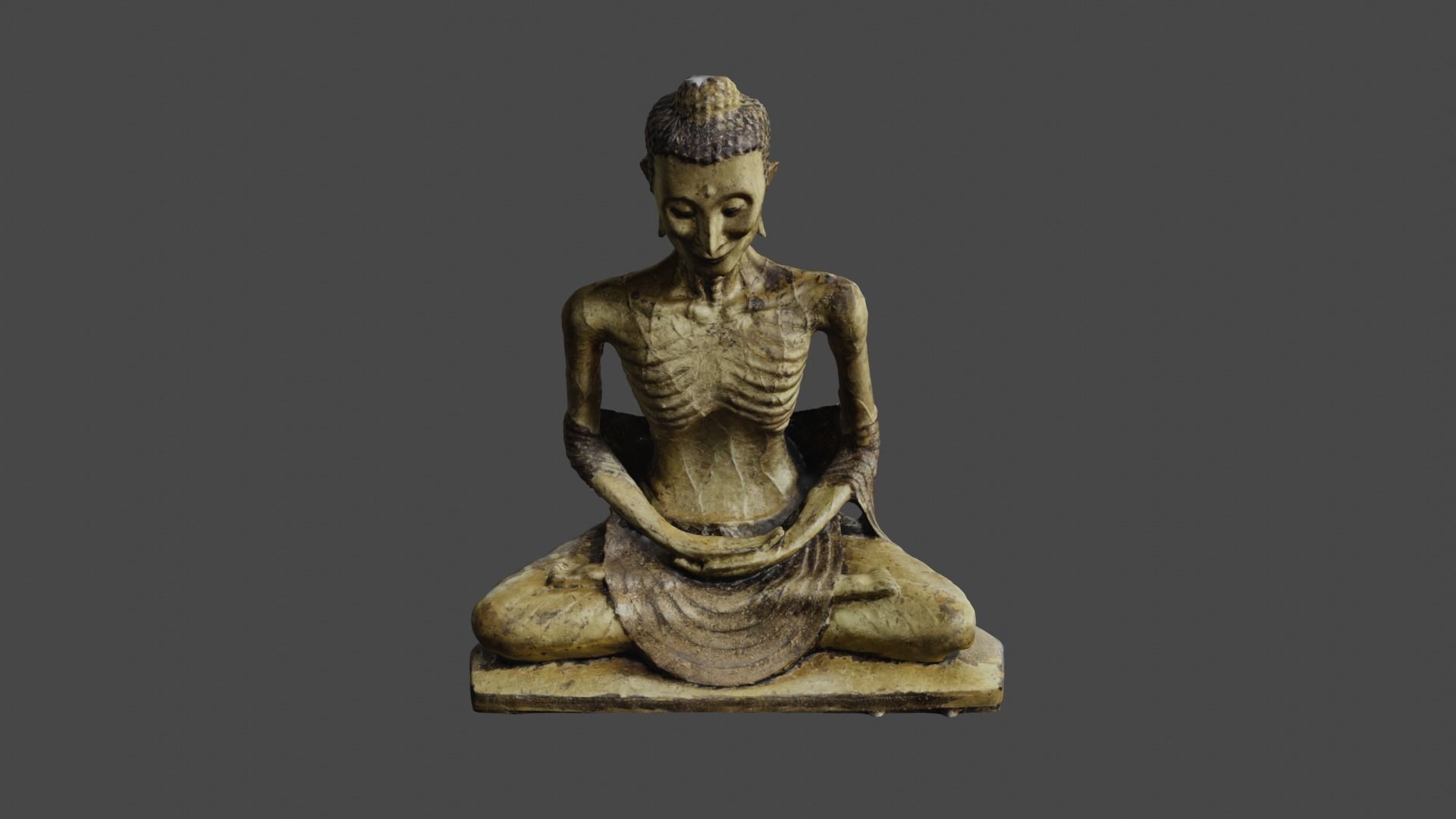 Buddha 18  Low-poly 3D model_26