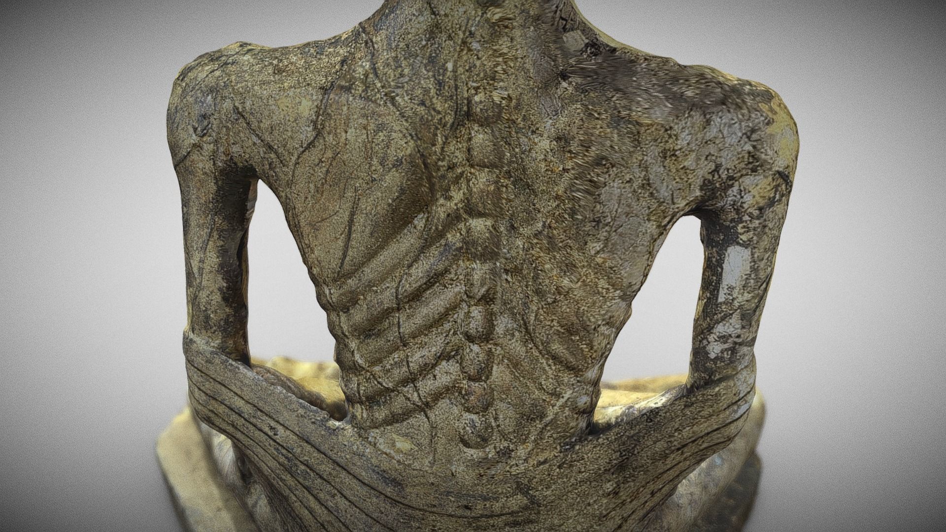 Buddha 18  Low-poly 3D model_12