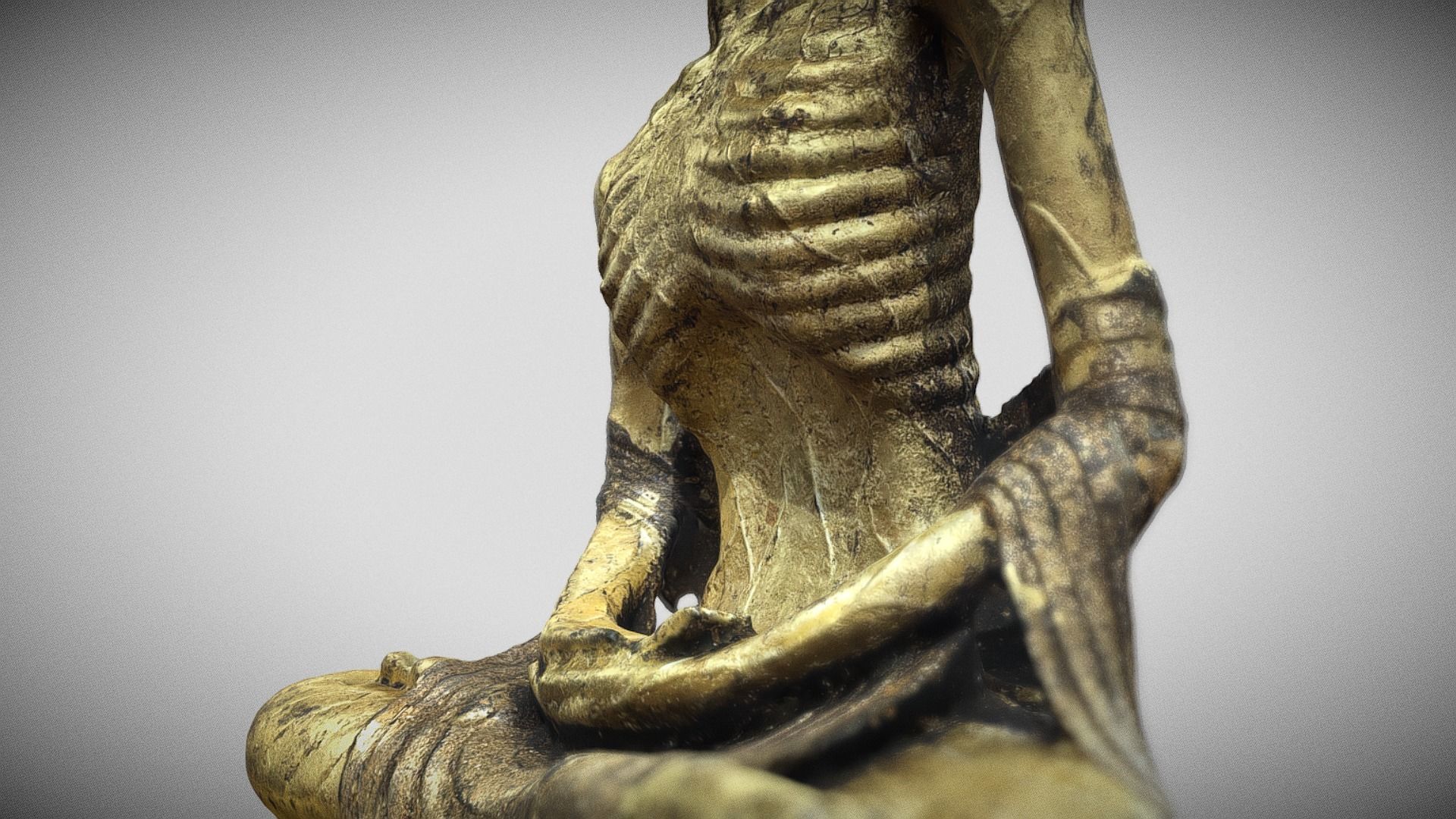 Buddha 18  Low-poly 3D model_9