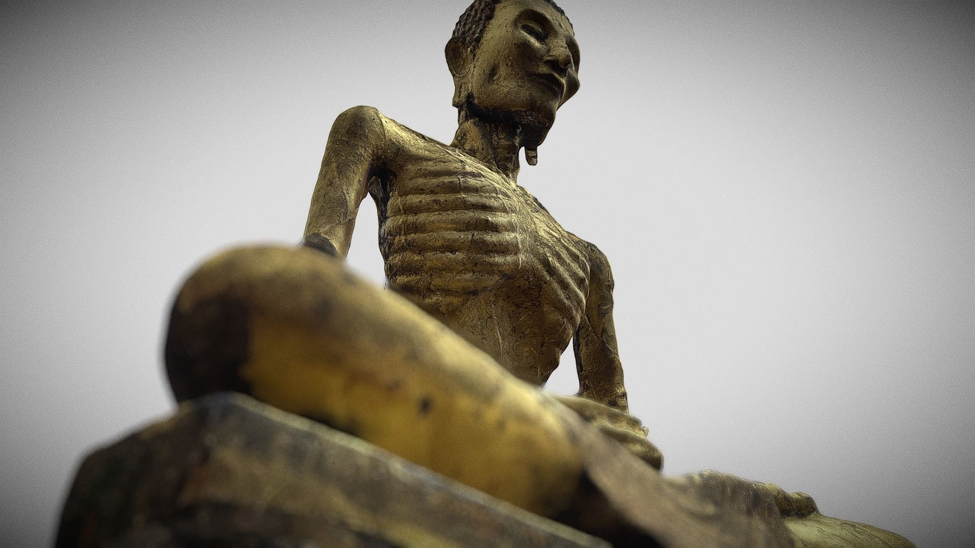 Buddha 18  Low-poly 3D model_6