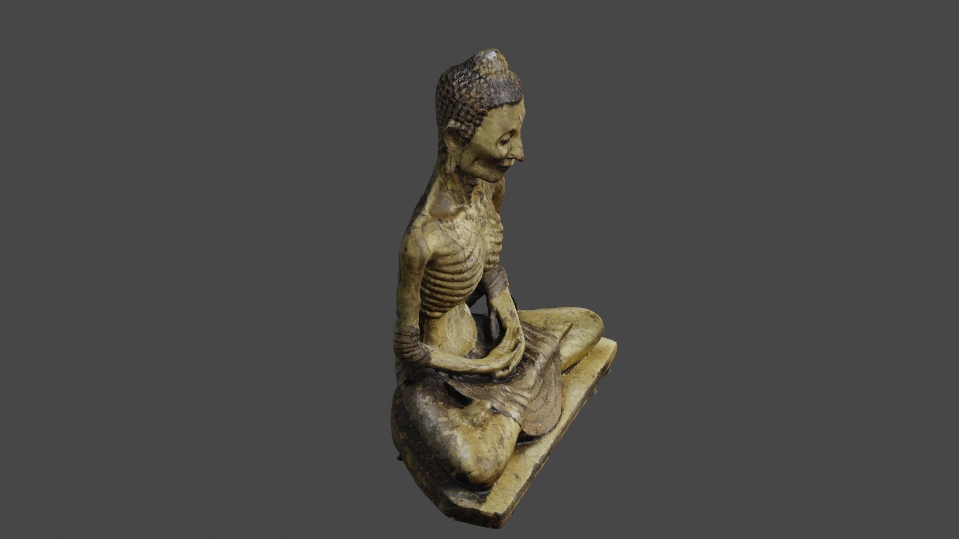 Buddha 18  Low-poly 3D model_21