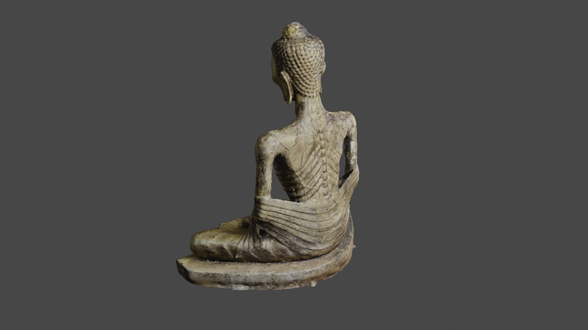 Buddha 18  Low-poly 3D model_37