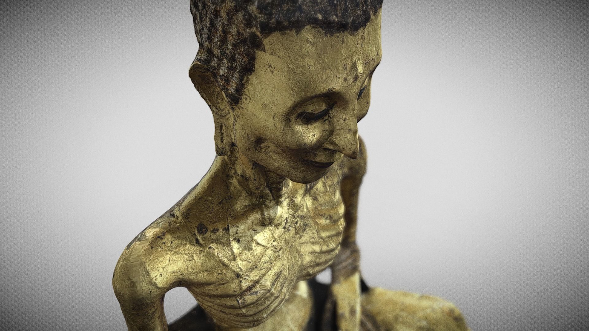 Buddha 18  Low-poly 3D model_8