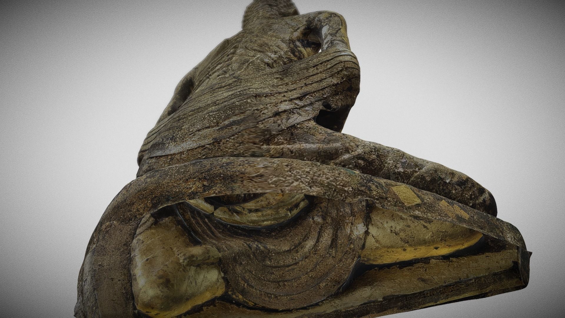 Buddha 18  Low-poly 3D model_5