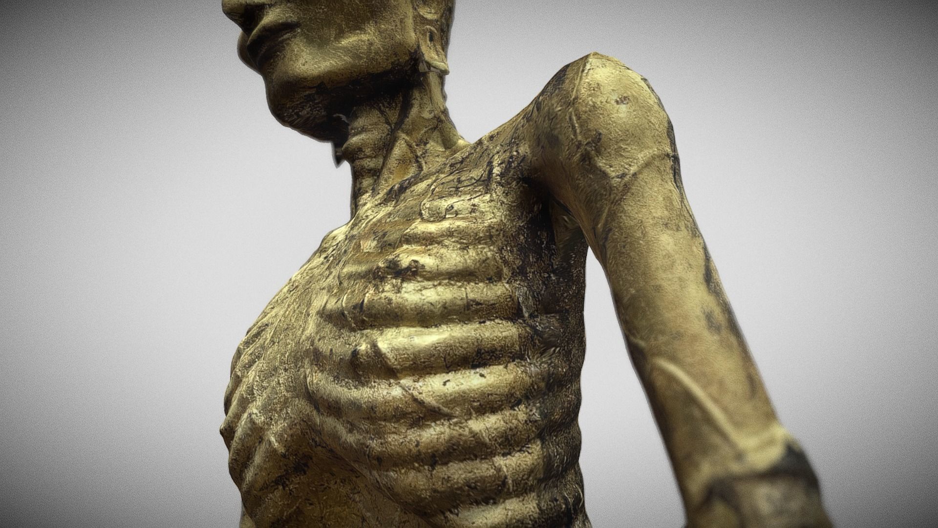 Buddha 18  Low-poly 3D model_10