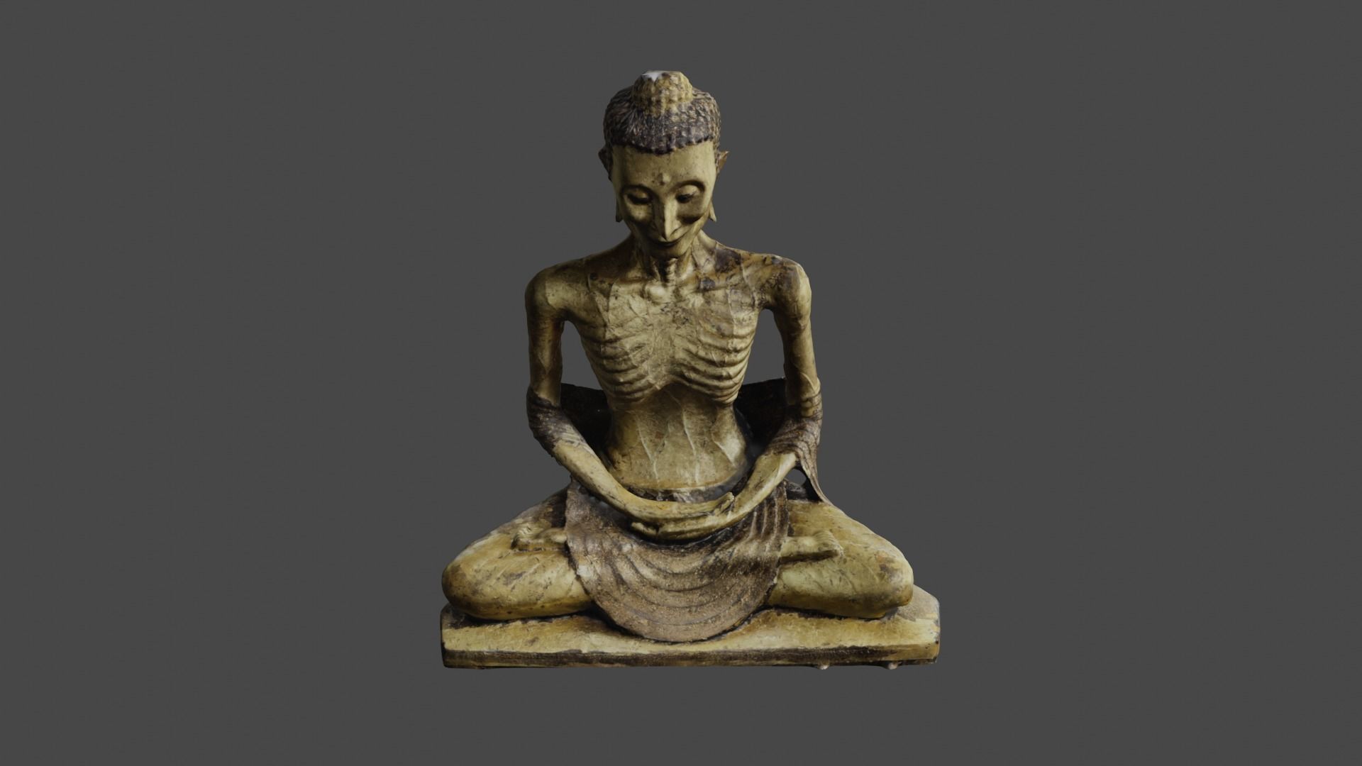 Buddha 18  Low-poly 3D model_33