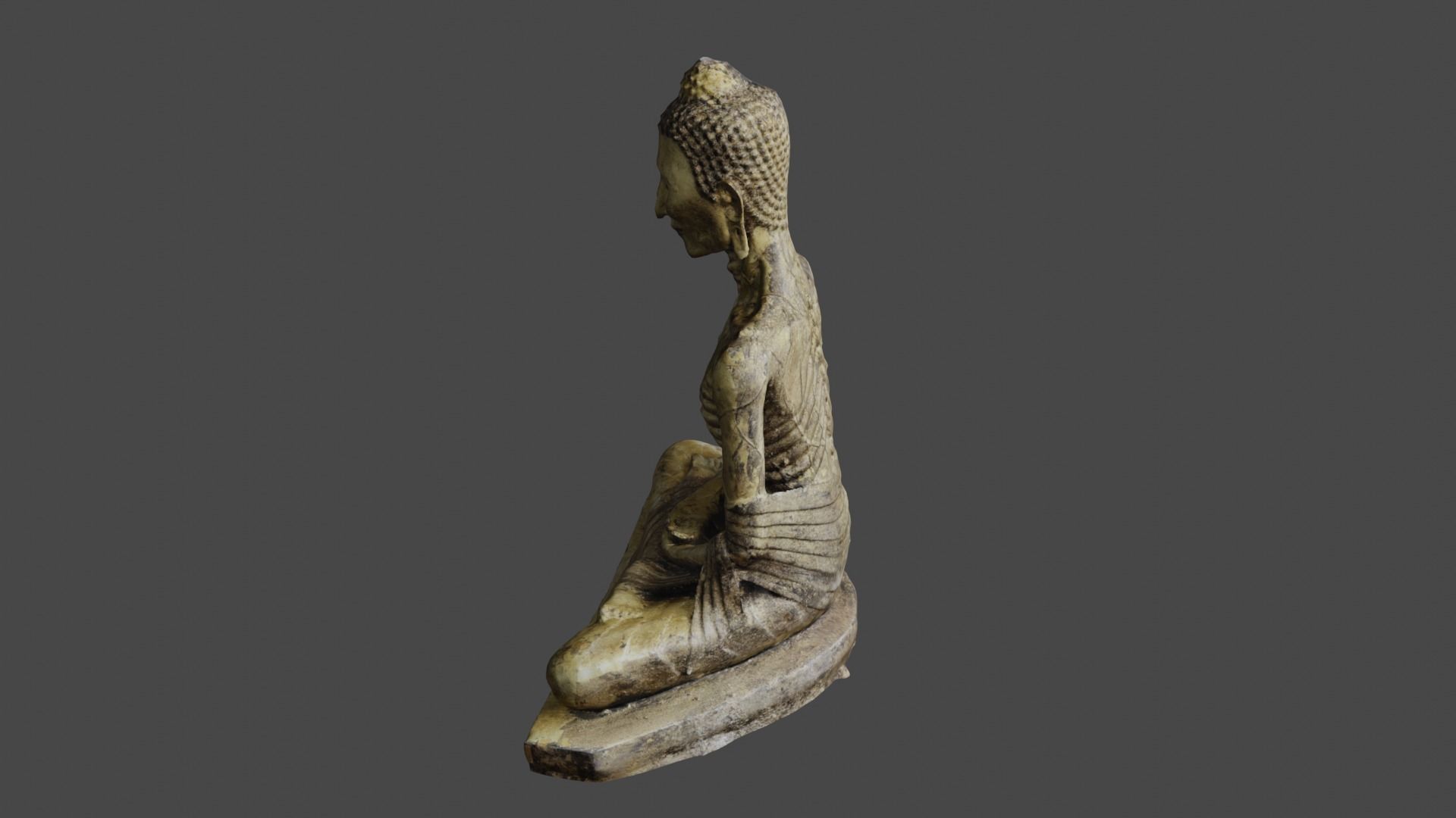 Buddha 18  Low-poly 3D model_18