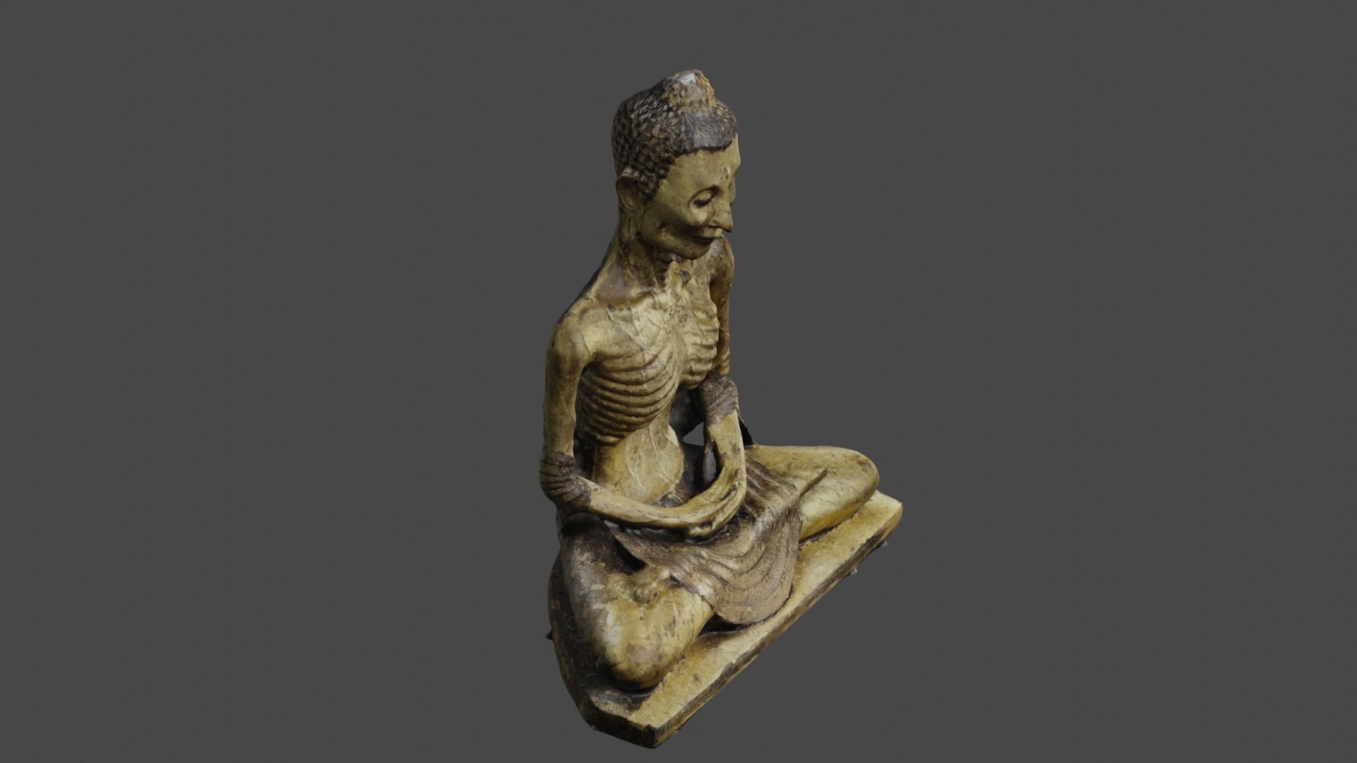 Buddha 18  Low-poly 3D model_38