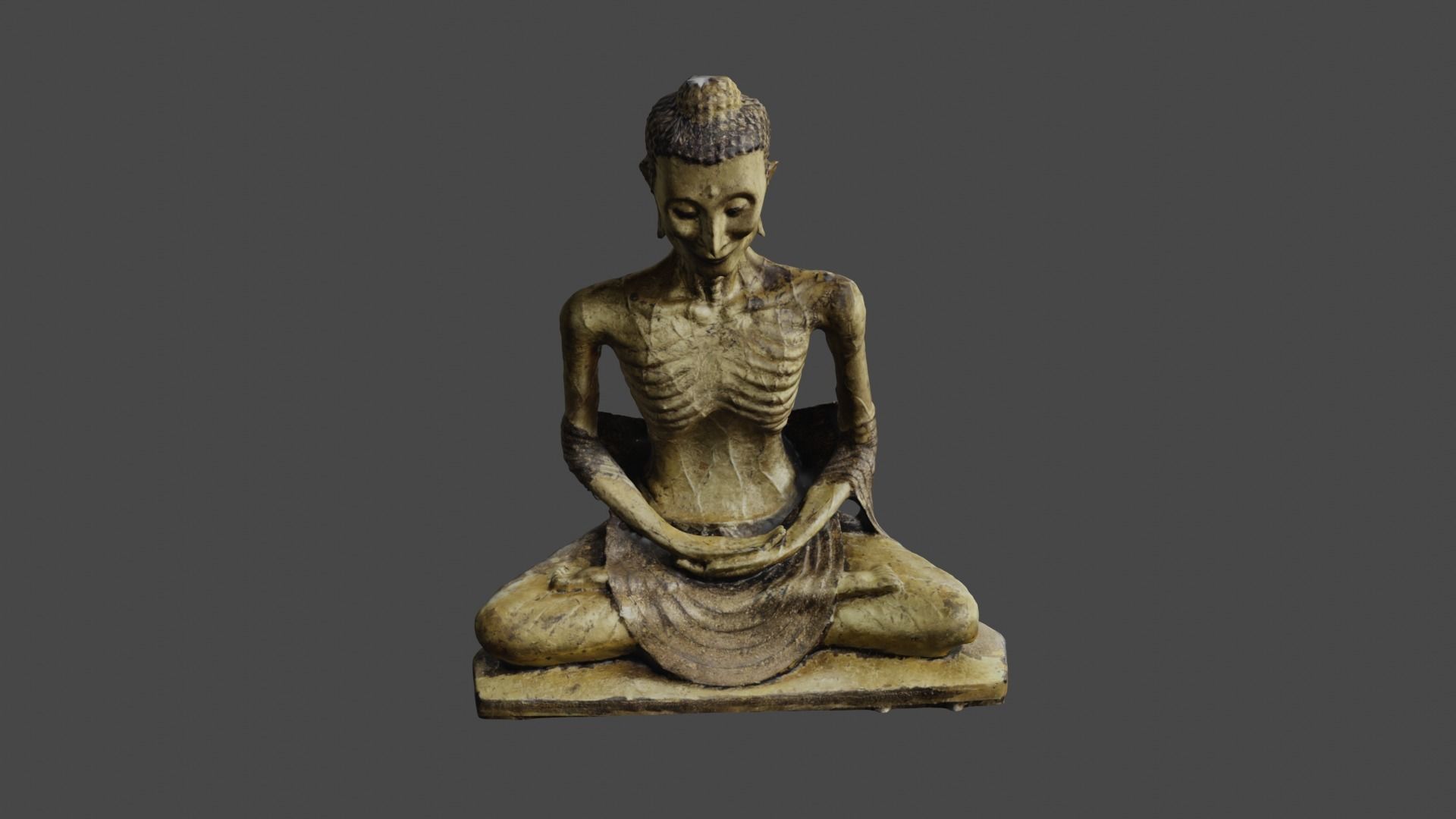 Buddha 18  Low-poly 3D model_36