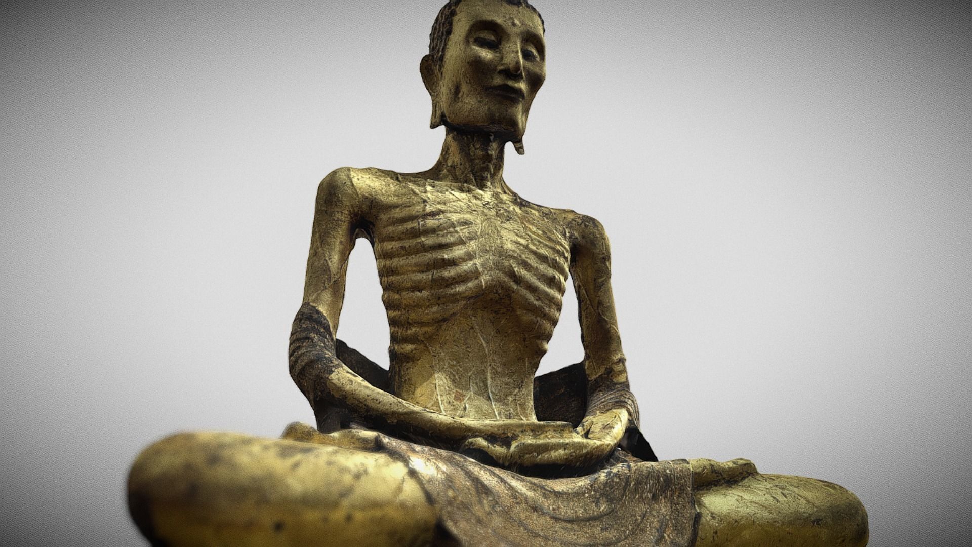 Buddha 18  Low-poly 3D model_2