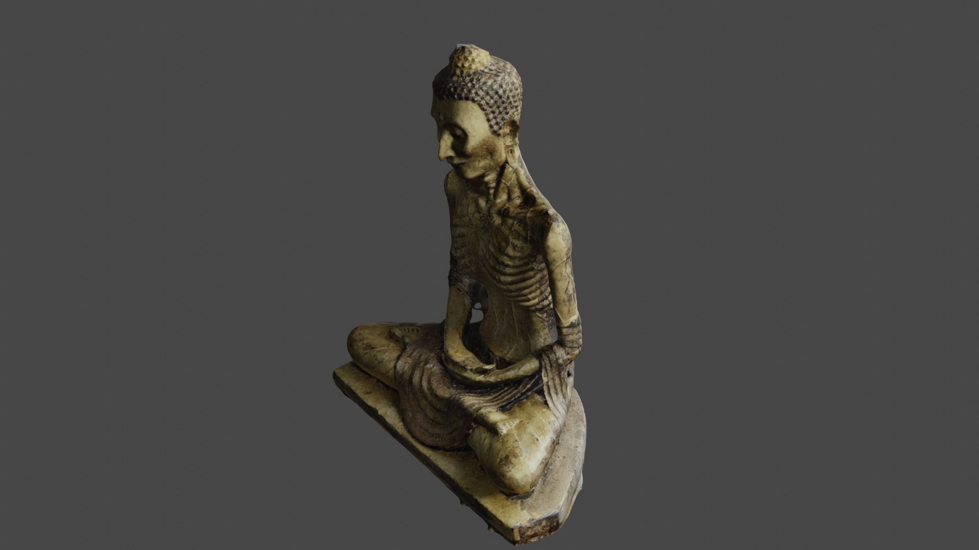 Buddha 18  Low-poly 3D model_31