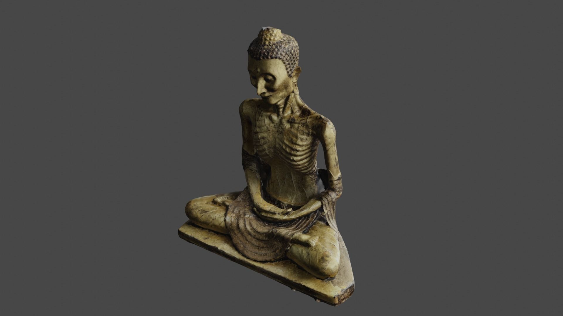 Buddha 18  Low-poly 3D model_41