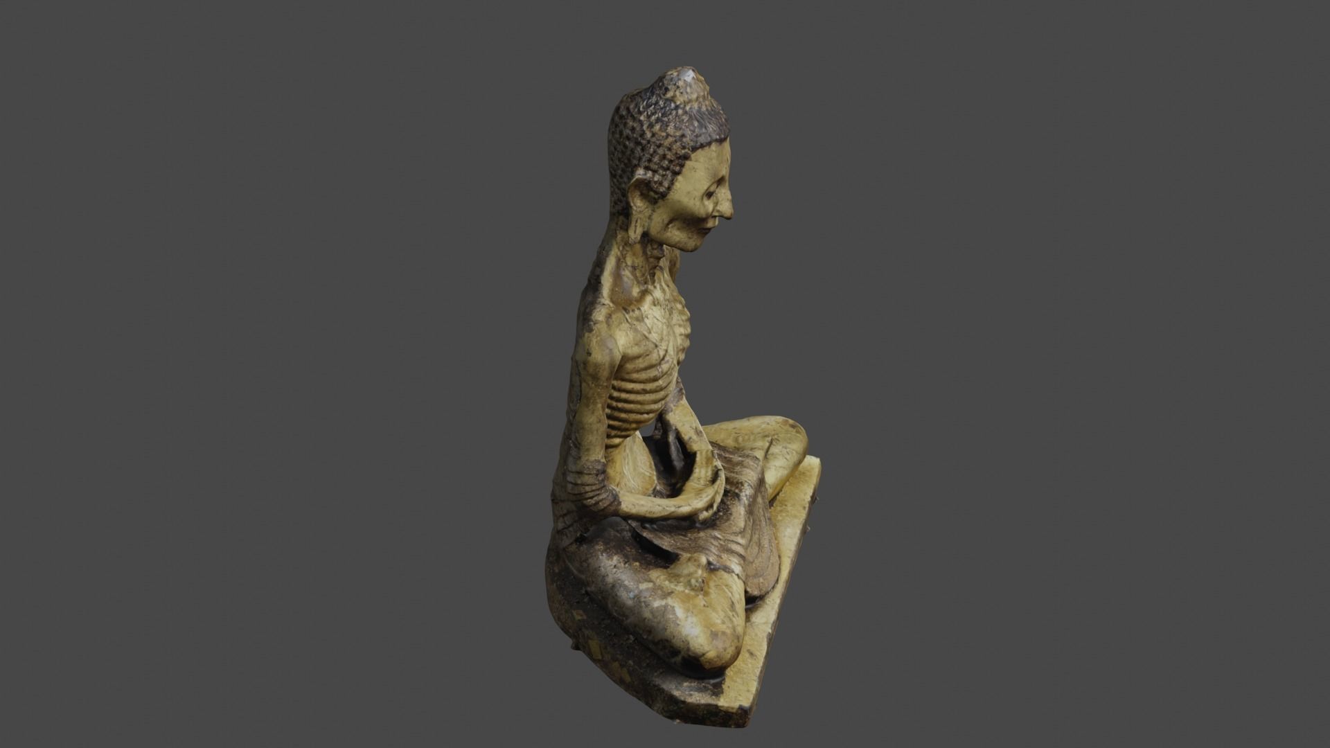 Buddha 18  Low-poly 3D model_28